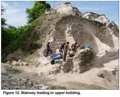 Figure 12. Stairway leading to upper building. Click to enlarge.