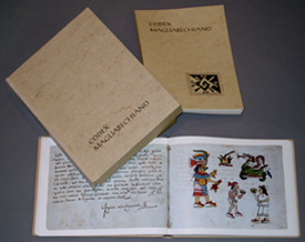imagen del juego facsímil del Códice Magliabechiano