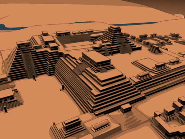 Imagen - Acropolis de Copán (2 Tono Render)